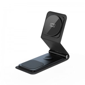 WLC02 3-in-1 Folding 15W Wireless Travel Charger With MagSafe