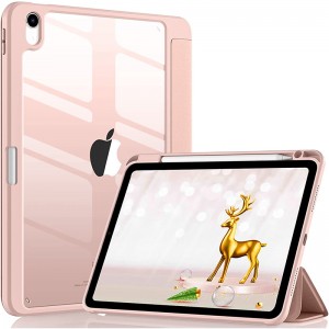 Acrylic transparent Anti-fall with pen slot flat case for 2022 ipad10.9 ipad air5